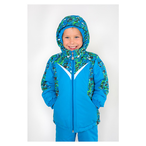Зимний детский костюм-комбинезон из мембранной ткани для мальчика Модный карапуз 03-00672_Art-blue_92 фото №2