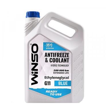 Антифриз Winso Antifreeze & Coolant Blue -35°C (голубий) G11, 0,9кг (WS82479) фото №1
