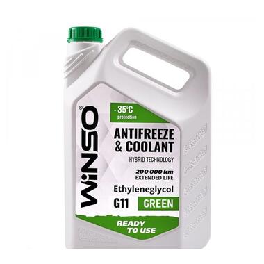 Антифриз Winso Antifreeze & Coolant Green -35°C (зелений) G11, 0,9кг (WS82462) фото №1