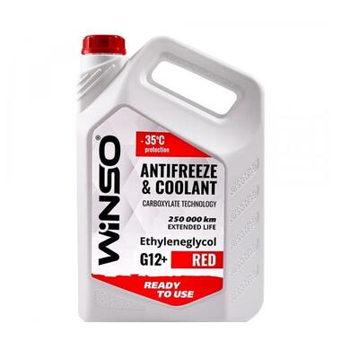 Антифриз Winso Antifreeze & Coolant Red -35°C (червоний) G12+, 9кг (WS82523) фото №1