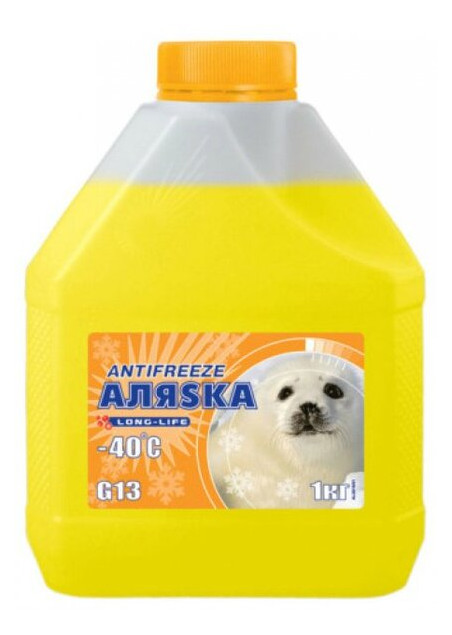 Антифриз Аляска Antifreeze-40 жовтий 10 л (5371) фото №1