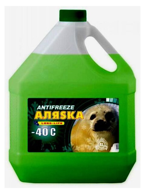 Антифриз Аляска Antifreeze-40 зелений 10 л (5523) фото №1