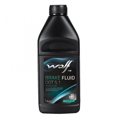 Тормозна рідина Wolf Oil Brake Fluid DOT 5.1 1л фото №2
