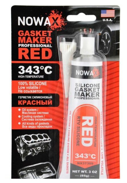 Герметик Nowax Gasket Maker Red 85 г (NX37309) фото №1