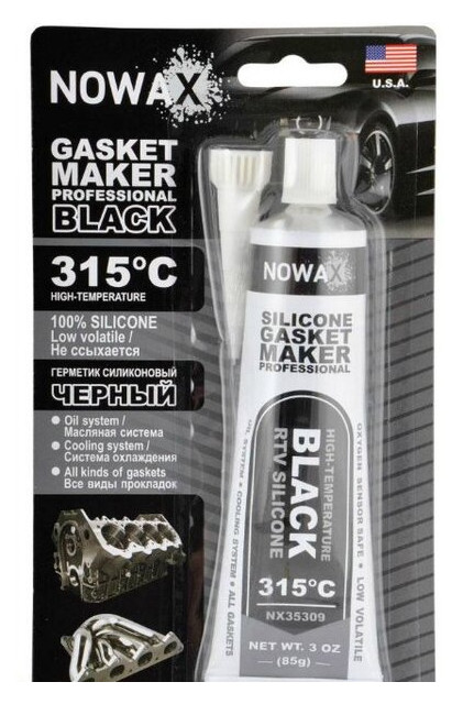 Герметик Nowax Gasket Maker Black 85 г (NX35309) фото №1