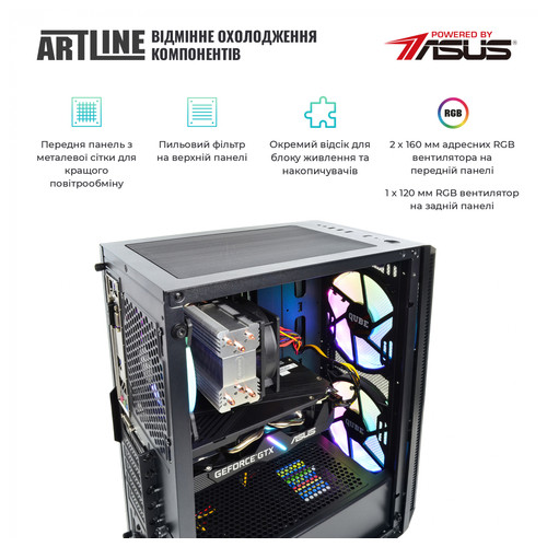 Персональний комп'ютер Artline Gaming X55 (X55v31) фото №2