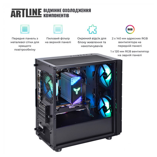 Персональний комп'ютер Artline Gaming X64 (X64v16Win) фото №2