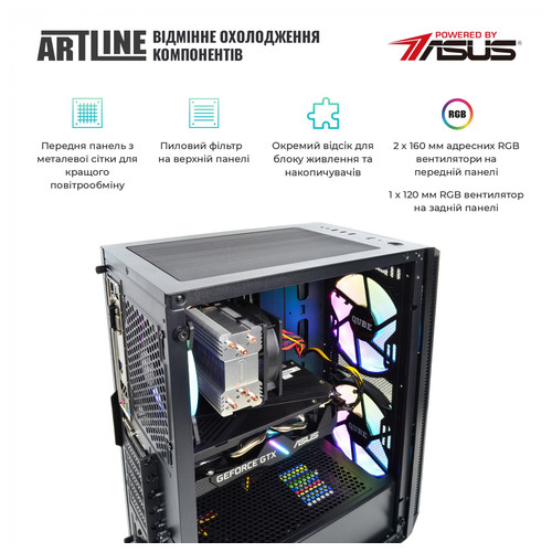 Персональний комп'ютер ARTLINE Gaming X66 (X66v32) фото №2