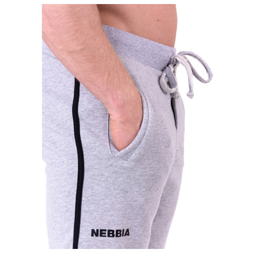 Чоловічі спортивні штани Nebbia Side Stripe Retro Joggers 154 - розмір M/сірий (NEB1540230) фото №2