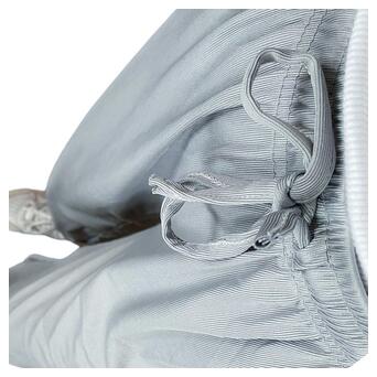 Широкі штани жіночі в рубчик S-L Аceko сірий фото №3