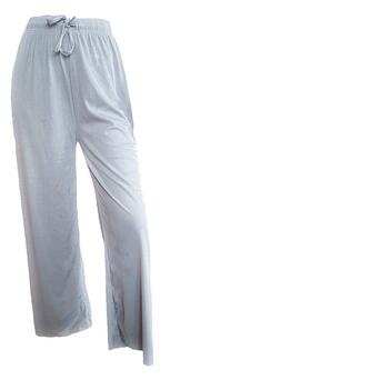 Широкі штани жіночі в рубчик XL-2XL Аceko сірий фото №4