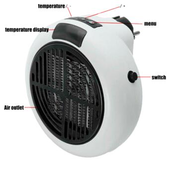 Настінний обігрівач XPRo Electric Heater For Home 900W білий (24377-For Home_344) фото №3