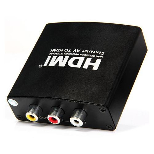 Конвертер PowerPlant HDCAV01 AV (3xRCA) - HDMI Чорний (CA911479) фото №2