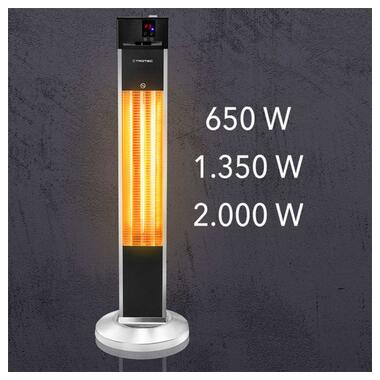 Инфракрасный обогреватель Trotec IRS 2000 E 2000 W Silver/Black 1410003920 фото №6