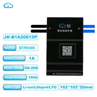 Активний смарт балансир BMS Jikong JK-B1A20S15P, 7S-20S, Li-Ion/LFP/LTO, 150A, 1A balancer, Bluetooth фото №1