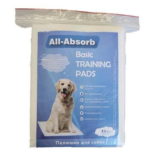 Пелюшки All-Absorb Basic для собак 56Х58см 10 шт (65520) фото №1