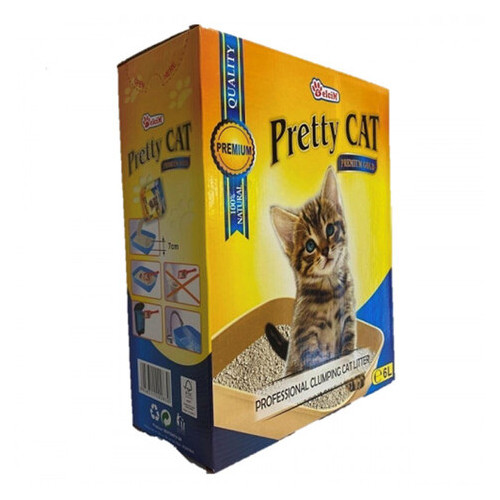 Бентонітовий наповнювач Pretty Cat Premium Gold без аромату 6 л (142441) фото №2