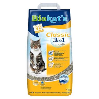 Наповнювач для туалету Biokat's CLASSIC (3 в 1) 10 л (4002064613307) фото №1