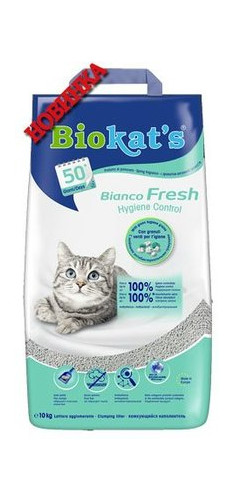 Песок для туалета Biokat's Bianco Fresh 10 кг фото №1