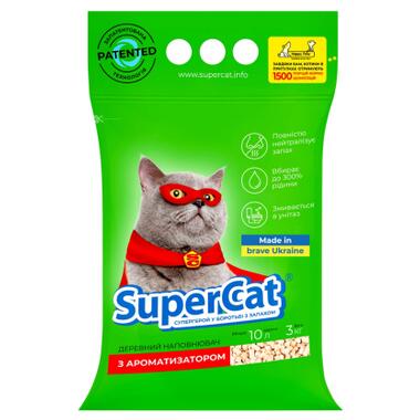 Наповнювач для туалету Super Cat Деревний вбирний з ароматизатором 3 кг (5 л) (3551) фото №1