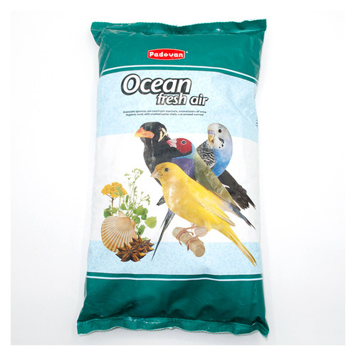 Гігієнічний наповнювач для птахів Padovan Ocean Fresh Air кварцовий поглинаючий 5кг 8001254001180 (PP00118) фото №1