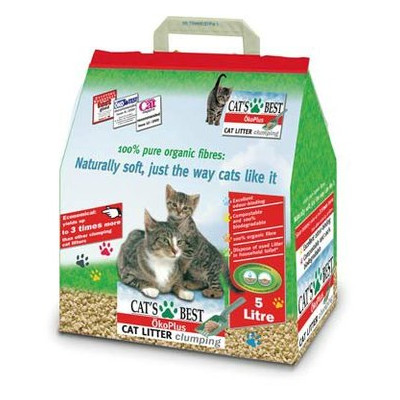 Наполнители для кошачьих туалетов Cat's Best Oko Plus 5 л 2.1 кг фото №1
