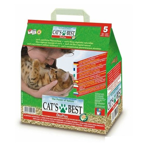 Наполнители для кошачьих туалетов Cat's Best Oko Plus 40 л 17.2 кг фото №2