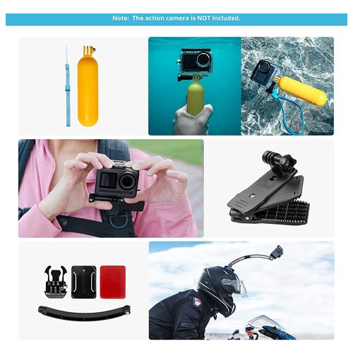 Набір аксесуарів для екшн камер AKASO Outdoor Sports Action Camera Accessories Kit 14 in 1 фото №6