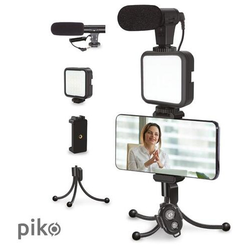 Комплект блогера Piko Vlogging Kit PVK-02LM (1283126515095) фото №1