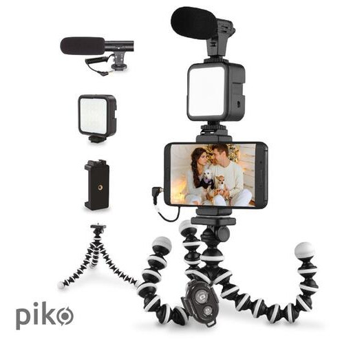 Комплект блогера Piko Vlogging Kit PVK-03LM (1283126515101) фото №1