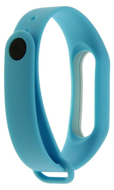 Ремешок для часов UWatch Double Color Replacement Silicone Band For Xiaomi Mi Band 2 Blue/White Line фото №3