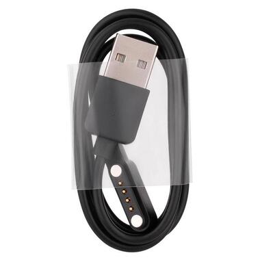 Зарядний кабель USB для смарт-годинника 2E Alpha SQ магнітний чорний (2E-CCWASQ-BK) фото №1