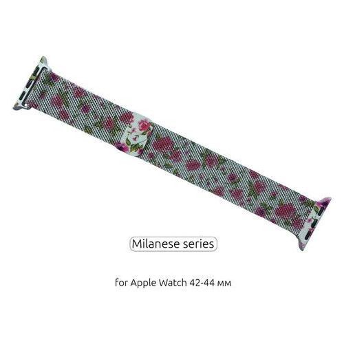 Браслет металевий Armorstandart Milanese Loop для Apple Watch 42mm 44mm Flower Red Lily (ARM5296 фото №1