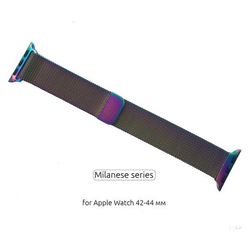 Браслет металевий Armorstandart Milanese Loop для Apple Watch 42mm 44mm Rainbow (ARM50698) фото №1
