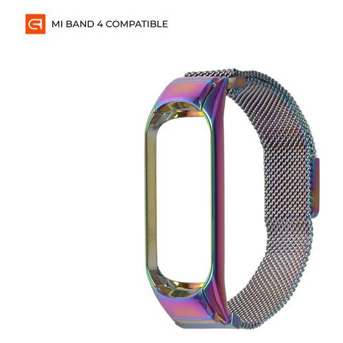 Ремешок Armorstandart Metal Milanese Magnetic Xiaomi Mi Band 4/3 Rainbow (ARM55542) фото №1