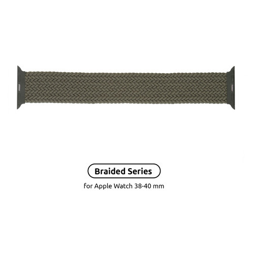 Ремешок Armorstandart Braided Solo Loop для Apple Watch 38mm/40mm Inverness Green Size 6 (144 mm) (ARM58065) фото №1