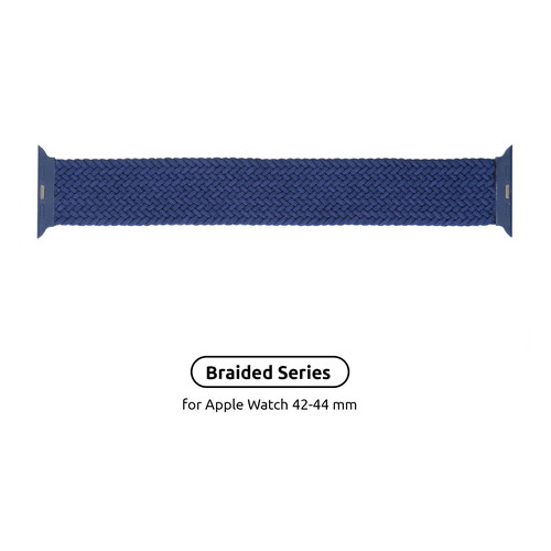 Ремінець Armorstandart Braided Solo Loop для Apple Watch 42mm/44mm Atlantic Blue Size 6 (148mm) (ARM58078) фото №1
