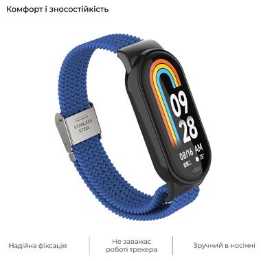 Ремінець ArmorStandart Braided Solo Loop Xiaomi Mi Band 8 Blue (ARM69926) фото №4