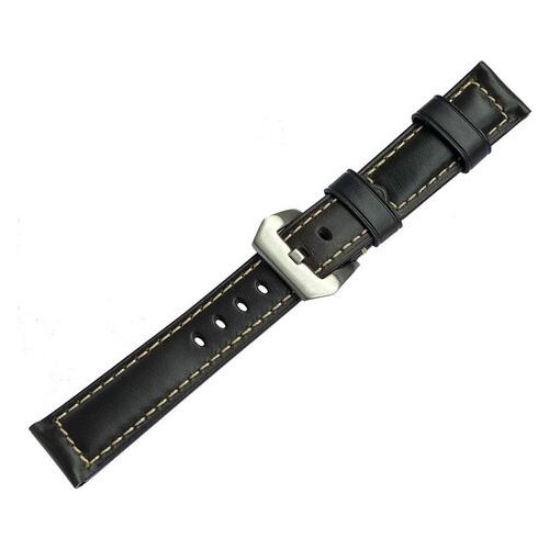Шкіряний ремінець Primolux F001 Steel buckle для годинника Samsung Gear Sport (SM-R600) - Black фото №5