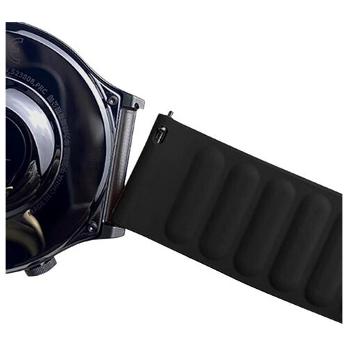 Силіконовий магнітний ремінець Primolux Magnet для годинника Samsung Gear Sport SM-R600 - Black фото №3