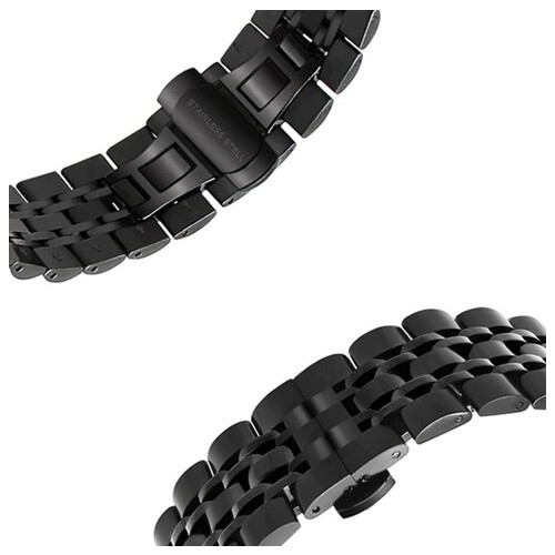 Металевий ремінець Primolux Steel Link для годинника Samsung Galaxy Watch 3 41mm SM-R850 - Black фото №5