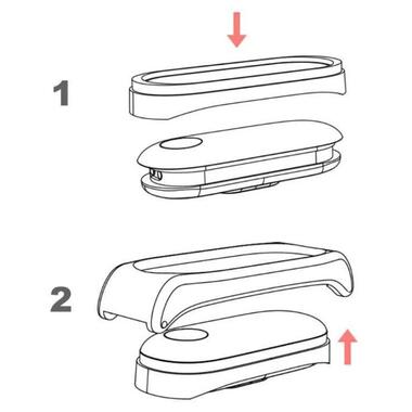 Металевий ремінець Primo Mijobs для фітнес браслета Xiaomi Mi Smart Band 7 - Black фото №5