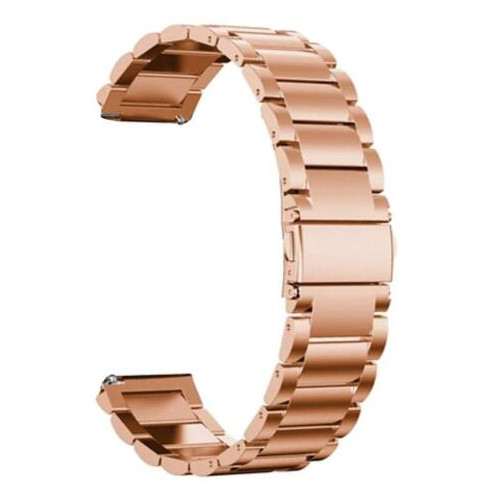 Металевий ремінець Primo для годинника Samsung Galaxy Watch 3 45mm (SM-R840) - Rose Gold фото №2