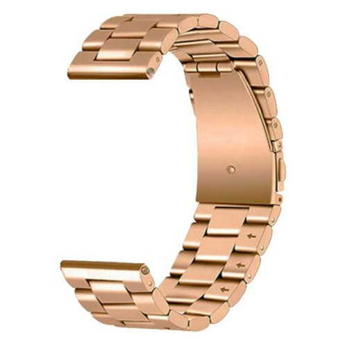 Металевий ремінець Primo для годинника Samsung Galaxy Watch 3 45mm (SM-R840) - Rose Gold фото №4