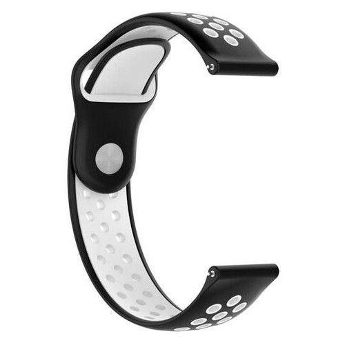 Спортивний ремінець Primo Perfor Sport для годинника Samsung Galaxy Watch 3 41mm (SM-R850) - Black&;White фото №3