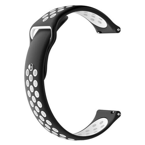 Спортивний ремінець Primo Perfor Sport для годинника Samsung Galaxy Watch 3 41mm (SM-R850) - Black&;White фото №2