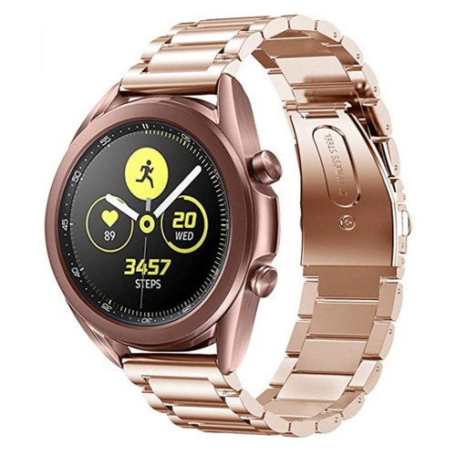 Ремінець BeWatch для Samsung Galaxy Watch 42 | Galaxy Watch 3 41mm сталевий 20мм класичний Рожеве Золото (1110438) фото №2