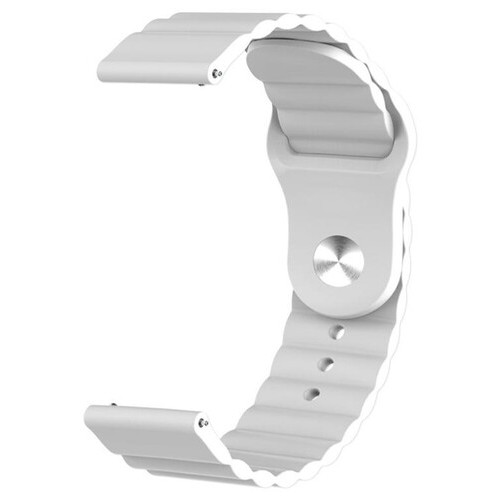 Ремінець BeWatch силіконовий 22мм універсальний для годинника LineS Білий фото №4