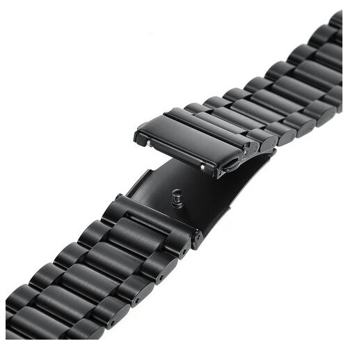 Ремінець BeWatch сталевий 20 мм для Samsung Galaxy Active Чорний (1110401) фото №7
