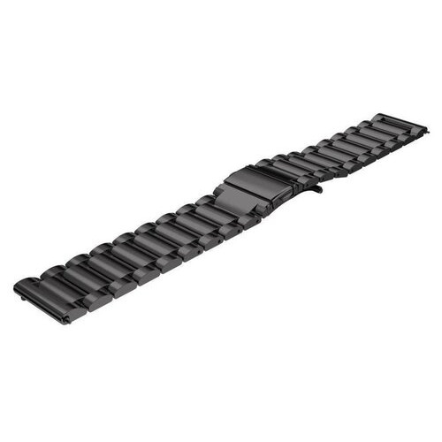 Ремінець BeWatch сталевий 20 мм для Samsung Galaxy Watch 42 мм Чорний (1110401) фото №5